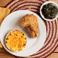 Southern Chicken (Dark) (2 Sides) · Your Choice of Fried, Grilled or Smothered in Rosemary Chicken Gravy