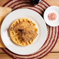 (White)Chicken & Eggnog Waffle · Your choice of Chicken Breast, Qtr Thigh or 3 Jumbo Fried Chicken Wings