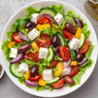 House Salad · Fresh House salad prepared with fresh greens and topped with a mixed assortment of fresh veg...
