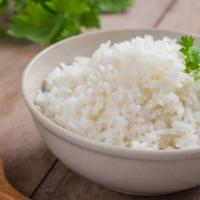 Large Rice Dish · Large side dish of white rice.