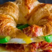 Eggs With Cheese On Croissants · 