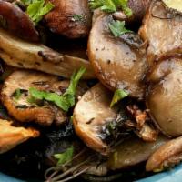 Roasted Mushrooms · Oven roasted mushrooms with salt, pepper and olive oil.