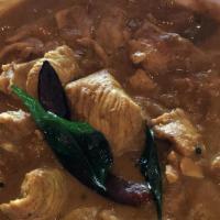 Dhaba Chicken Curry · Spicy. An authentic style chicken curry made with fresh ginger, tomatoes and onions.