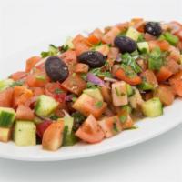 Shepherd’S Salad (Coban Salatasi) (Small) · Chopped cucumber, tomato, bell pepper, parsley and red onion tossed in our special dressing.