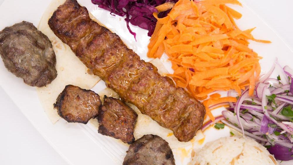 Lamb Combo · A combination of lamb shish, and doner kebab.