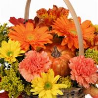 Enjoy Fall! Flower Basket · 