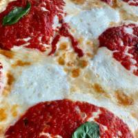 Sicilian Pizza · Large Thick,Square crust, with tomato sauce & fresh mozzarella