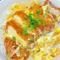 Katsu With Onion & Egg · Choice of chicken or pork.