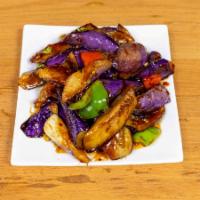 Eggplant In Garlic Sauce · Hot and spicy.