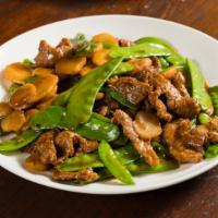 Beef With Mixed Vegetables · Choice of mixed vegetables or choose 1 vegetable: broccoli, string bean, snow peas, or eggpl...