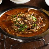 Braised Beef & Napa Cabbage With Roasted Chili · 