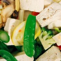Steamed Mixed Vegetables With Tofu · Vegetarian.