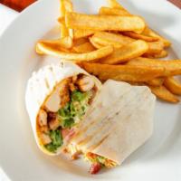 Chicken Club Wrap · Grilled chicken, bacon, lettuce & tomato. Add cheese for add'l charge.