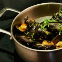 Mussels · Mejillones provencal. Prince Edward island mussels, steamed in tequila, garlic and parsley, ...