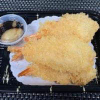 Wasabi Shrimp · Japanese fried shrimp with spicy wasabi sauce .