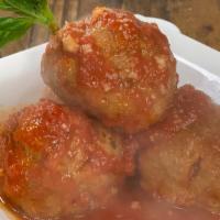 Side Of Meatballs (4) · Beef and pork meatballs in tomato sauce.
