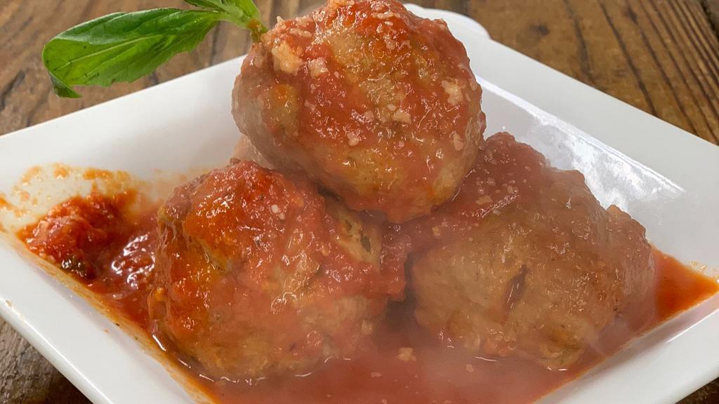 Side Of Meatballs (4)
 · Beef and pork meatballs in tomato sauce.