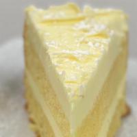 Lemoncello & Mascarpone Cake · Lemon infused in a sponge cake w/ Mascarpone
