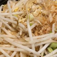 Pad Thai · Chicken / pork / beef / shrimp /squid. Pan-fried rice noodles with, ground peanuts, egg, sca...