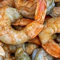 Shrimp - 1/2 Lb · 1/2 lb of smoked shrimp coated with some citrus and bay seasoning.
