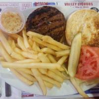 Goofy · Hamburger or Cheeseburger with French Fries