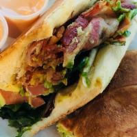 A.L.T Sandwich W/ Fries · Crispy Bacon, Avocado, Lettuce & Tomato