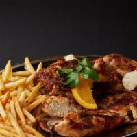 House Special Bbq Chicken · BBQ chicken served with  2 sides
