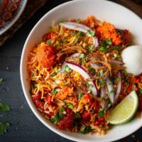 Chicken Biryani · One of the prime biryani made of long grained basmati rice, cooked with succulent pieces of ...