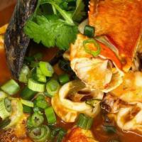 Parihuela  · Seafood soup Peruvian style