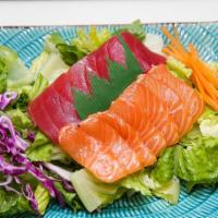 Sashimi Vegetables · Ahi Sashimi and Salmon Sashimi Salad