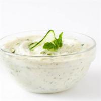 Tzatziki Greek Yogurt Dip · Greek dip made of yogurt, garlic, and cucumbers.
