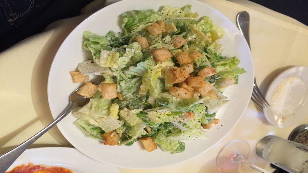 Caesar Salad · Romaine lettuce with Parmesan cheese and croutons.