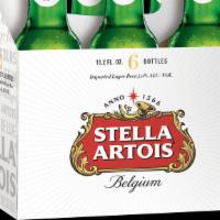 Stella Artois 11.2 Oz X 6Pk · Stella Artois is an authentic, imported Belgian lager beer. This premium imported beer is br...