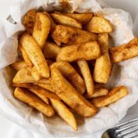 Masala Fries · Chaat masala and lemon juice.