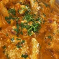 Penne Ala Vodka · Served with bread and butter