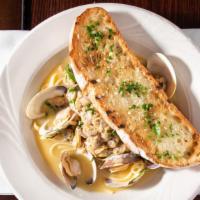 Linguini Clam Sauce · Whole and baby clams served in a red or white sauce.
