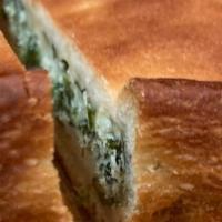Garlic Bread · Toasted loaf with garlic Parmesan and EVOO.