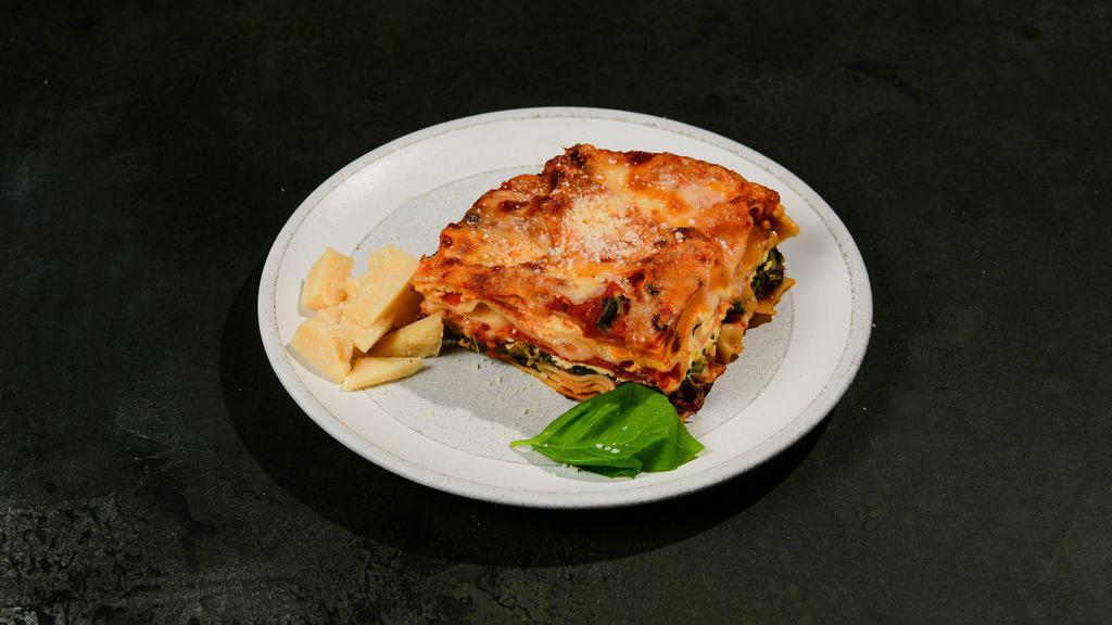 Butternut Squash Lasagna · Lasagna layered with tender butternut squash puree, topped with mozzarella buttery and smooth, oven baked.

From the moment you order it will be delivered in 15-20 Min.