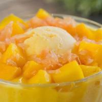 Special Mango Juice Sago & Pomelo With Mango Ice Cream / 招牌杨枝甘露 · Gluten Free. 290-310 cal
