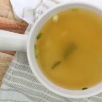 Miso Soup · Tofu, seaweed in soy bean base.
