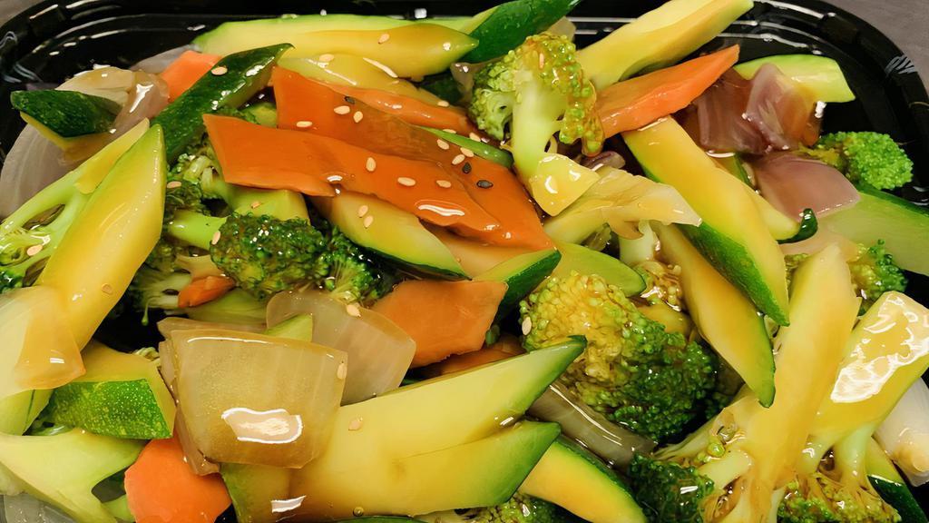 Vegetable Teriyaki · Served with miso soup or salad and white rice.