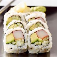 California Roll · Imitation Crabmeat, Avo, Cucumber and Sesame Seed