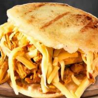Arepa La Catira · The Arepa Catira. A mixture of our juicy shredded Chicken accompanied by a delicious intense...
