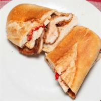 Captain Panini · Grilled or breaded chicken cutlet, fresh mozzarella, and roasted peppers with balsamic vinai...