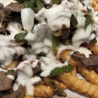 Steak & Cheese Fries · Add chili for an additional price.