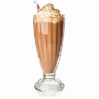 Chocolate Milkshake · Creamy Chocolate milkshake topped with whipped cream.