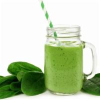 Green Smoothie · Fresh smoothie made with Kale, spinach, pineapple, and banana.