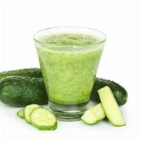 Cucumber Juice · Fresh juice with spinach, grapefruit and apple.