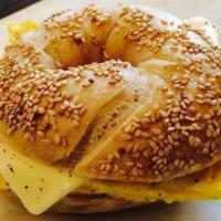 Egg & Cheese On A Bagel · 2 Eggs with American Cheese