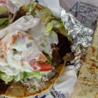 Impossible Gyro Sandwich · Sandwiches Served with Lettuce, Tomato, Onion and Tzatziki.